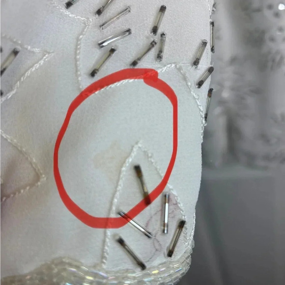 🤍”Gunit Fashions” Vintage White Beaded Tunic w/ “Snowflake” Pattern Size 2X 🩶 - Picture 13 of 17